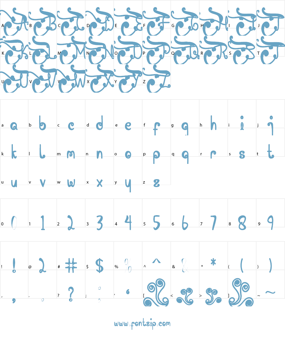 Mahmuda Font Character